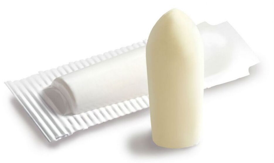 Suppositories for the treatment of prostatitis in men. 