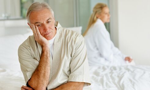 A man may face the unpleasant disease of prostatitis.